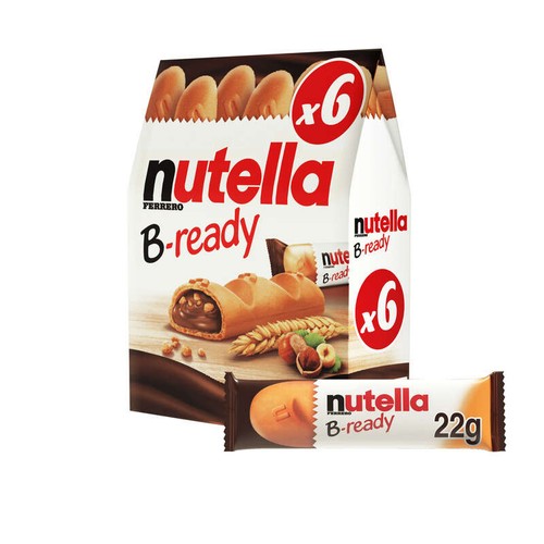 Nutella B-Ready Biscuits fourrés à la pâte à tartiner x6 portions