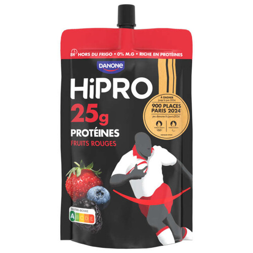 Hipro Yaourt Fruits Rouges protéines 202g