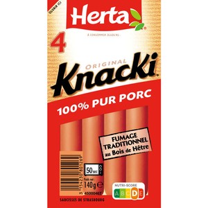 Herta Knacki Saucisses Original x4 140g