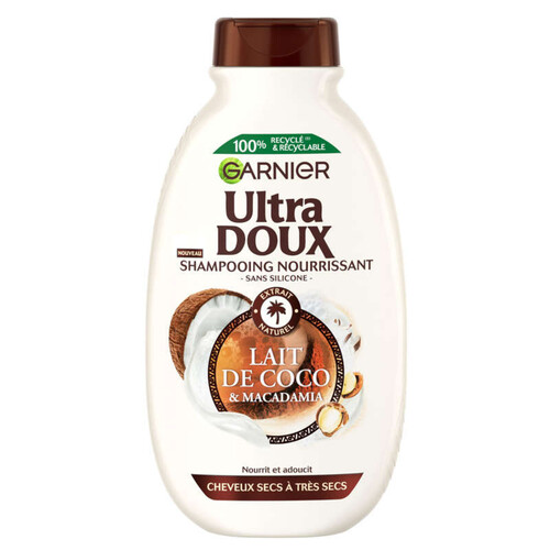 Garnier Ultra Doux Shampooing Lait de Coco & Macadamia 300ml