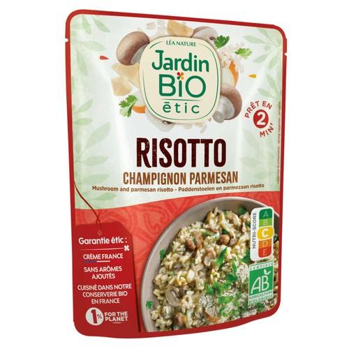 Jardin Bio Risotto champignon et parmesan 220g