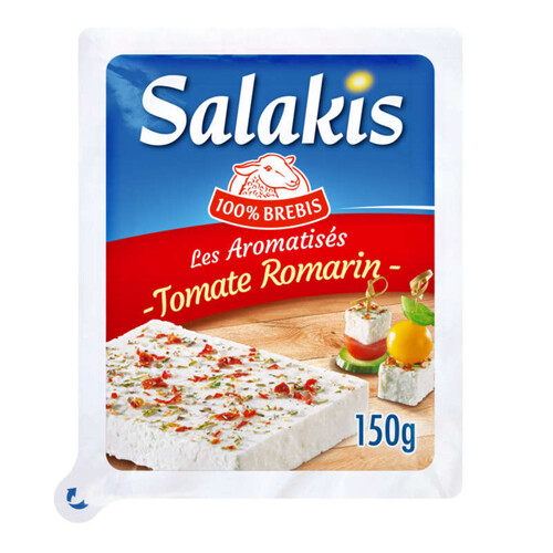 SalakisTranches Fromage Lait de Brebis Pasteurisé Tomate Romarin 150g