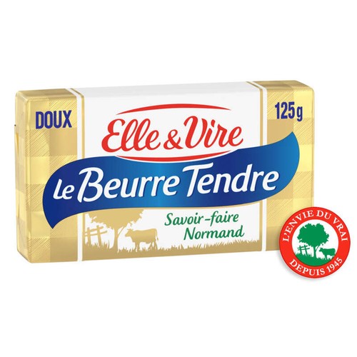 Elle & Vire « Le Beurre Tendre » Doux 125g
