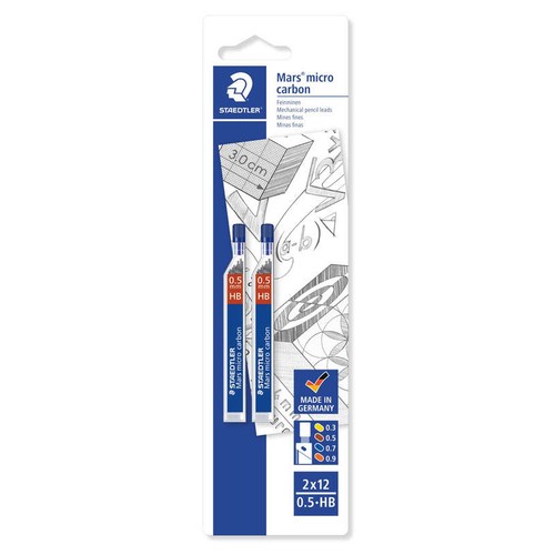 Staedtler Étuis De Mines Hb 0,5mm x2