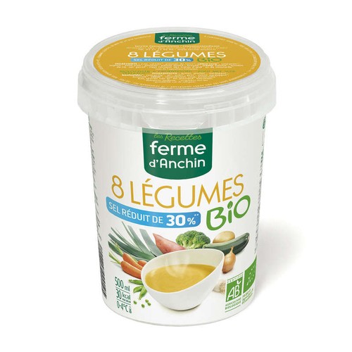 Ferme d'Anchin Soupe 8 Légumes 30% de Sel Bio 500ml