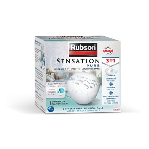 Rubson Appareil Absorbeur D'Humidité Sensation Pure 3En1