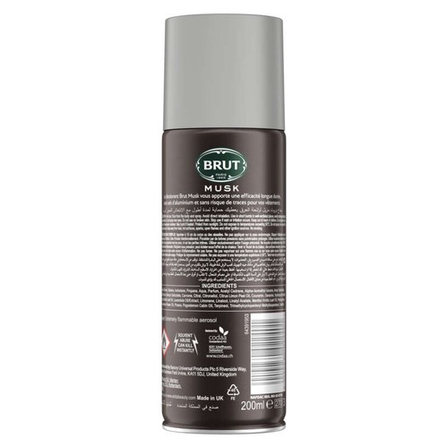 Brut Déodorant Homme Spray Musk 200ml