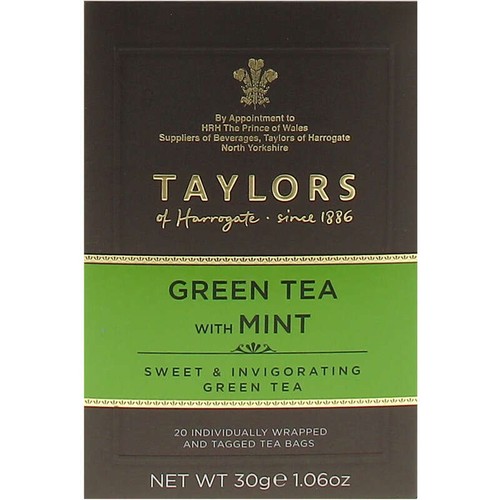 Taylors of harrogate Sachets Thé vert menthe poivrée x20 30g