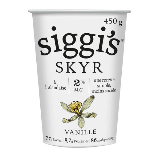 Siggi's Skyr Vanille 2% Mg 450g