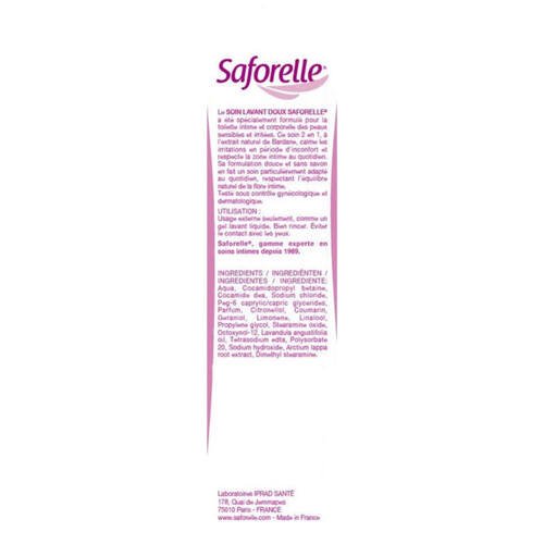 [Para] Saforelle Soin Lavant Doux 2 x 250ml