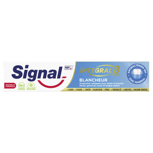 Signal Intégral 8 Dentifrice Blancheur 75ml.