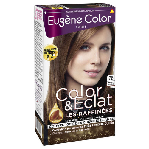 EUGENE COLOR Color& Eclat Coloration marron praliné N°78 