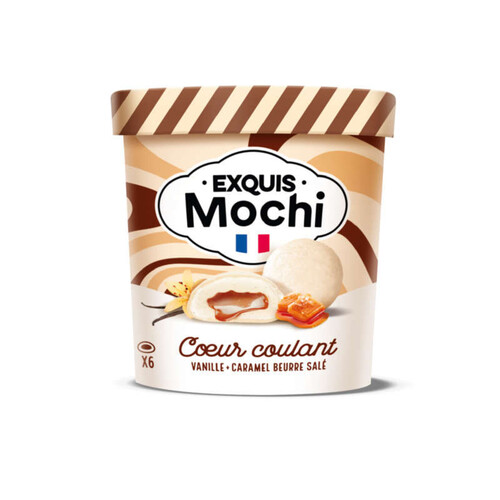 Exquis Mochis Vanille caramel Beurre Salé cœur Coulant x6