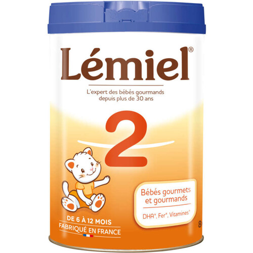 Lemiel Lait Bébé en Poudre 2ème Age Boîte 800g