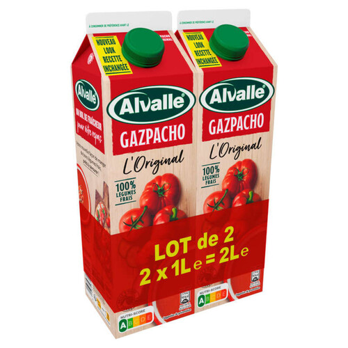 Alvalle - Gazpacho - l'original - Le lot de 2x1L