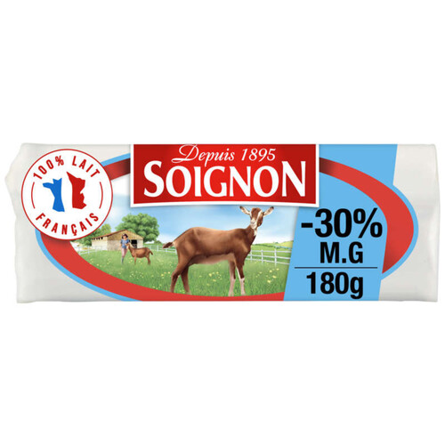 Soignon La Bûche De Chèvre Légère -30% 180g