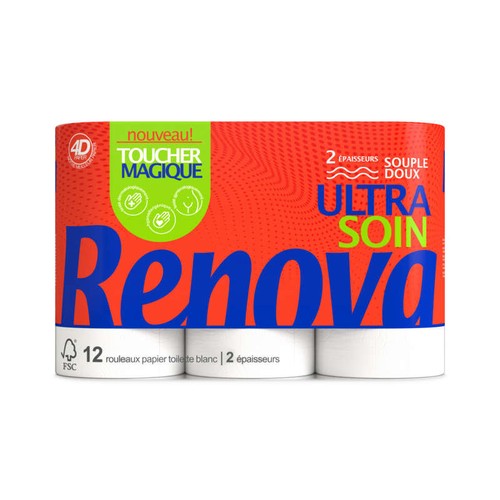 Renova Papier Toilette blanc x12