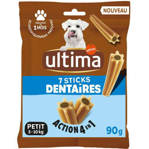 Ultima Sticks Dentaires pour Petit Chien 1 semaine - 90 g