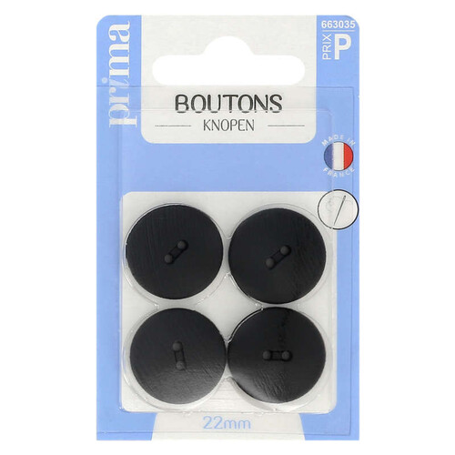 La Brosse Et Dupont Boutons 22 Mm Noir