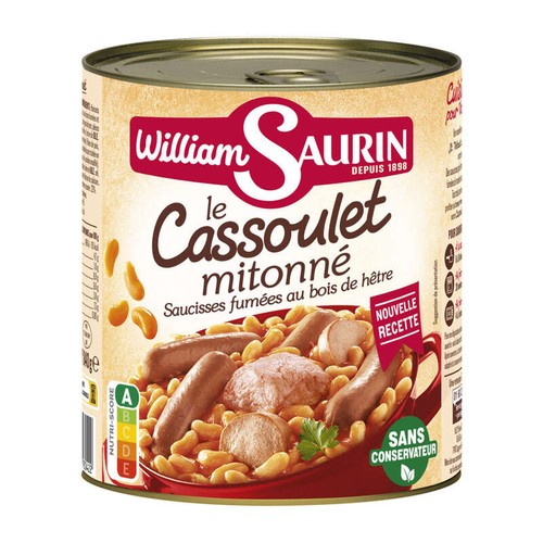 William Saurin Le cassoulet mitonné 840g