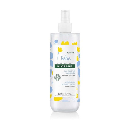 [Para] Klorane Bébé Eau Fraîche Parfumée au Calendula Apaisant Corps & Cheveux Peau Normale 500ml