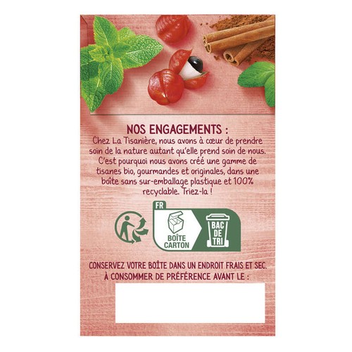La Tisanière 20 Sachets Brule Graisse Bio La Tisanière 26g