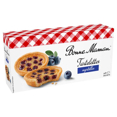 Bonne Maman Tartelettes myrtilles x9 135g