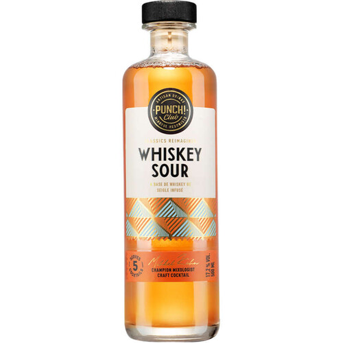 Punch! cocktail whiskey sour 17.2%vol 500ml