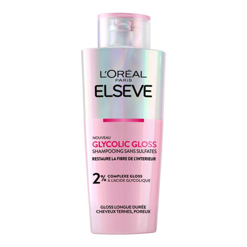 L'Oréal Paris Elseve glycolic gloss shampoing sans sulfates 200ml