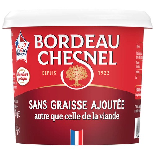 Bordeau Chesnel Rillettes Pur Porc Sans Graisse Ajoutée 220g