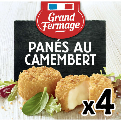 Grand Fermage Préparations panées au camembert, préfrites 100G