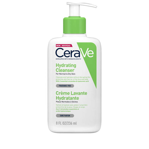 [Para] CeraVe Crème Lavante Hydratante visage et corps pour les peaux sèches à très sèches 236ml