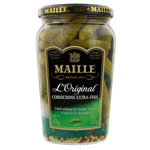 Maille Cornichons Extra-Fins L'Original Bocal 220g.