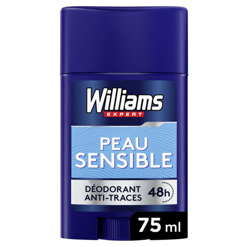 Williams Déodorant Homme Stick Peau Sensible 75ml