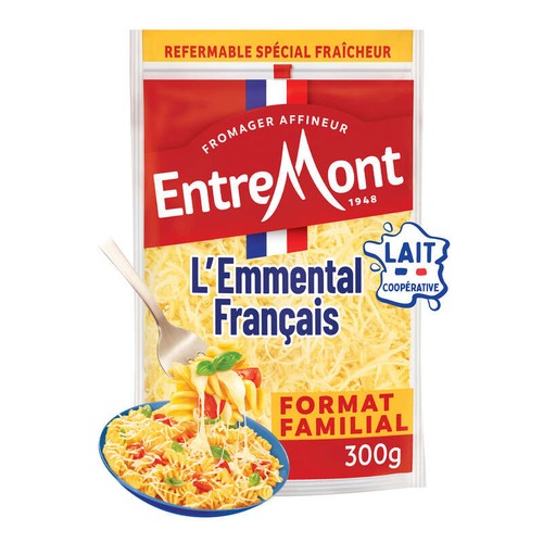 EntreMont L'Emmental français râpé extra fin 300g