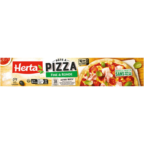 Herta pâte à pizza fine et ronde 265g