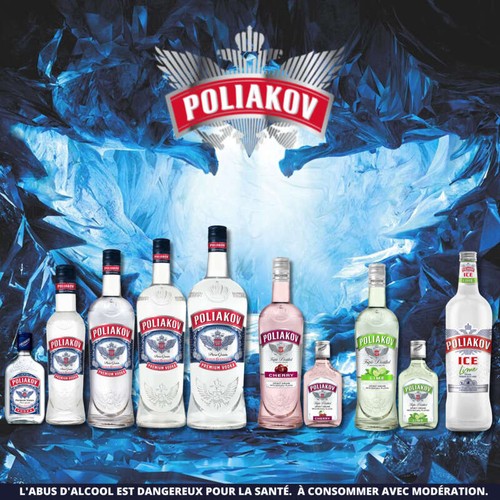 Poliakov Vodka Pur Grain Triplement Distillée 1L