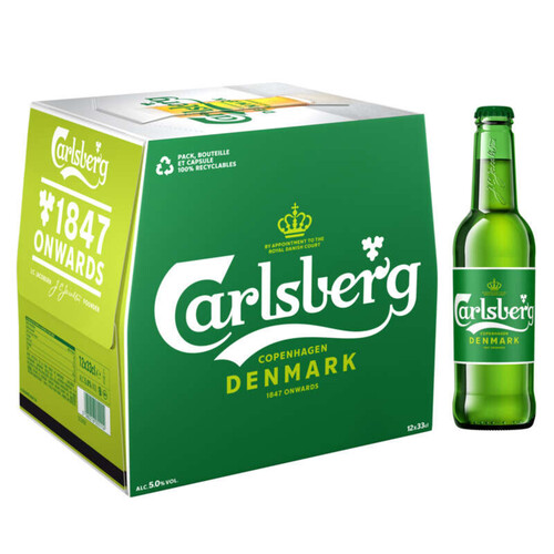 Carlsberg Bière Blonde 12 x 33cl