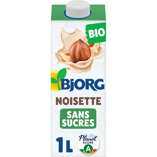 Bjorg Boisson Noisette sans sucres Bio 1L