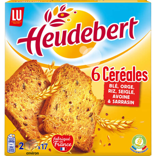 Lu Heudebert Biscottes 6 Céréales 300g