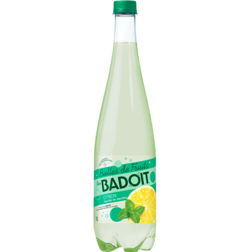 Badoit Bulles de Fruits Citron touche de Menthe 1L