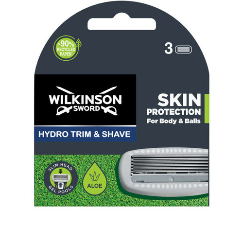 Wilkinson Sword lames hydro trim & shave x3