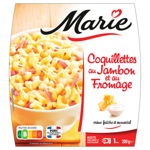 Marie Coquillettes au jambon et au fromage 280g