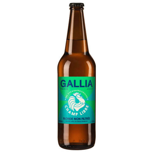 Gallia Champ Libre Bière blonde non filtrée 66cl