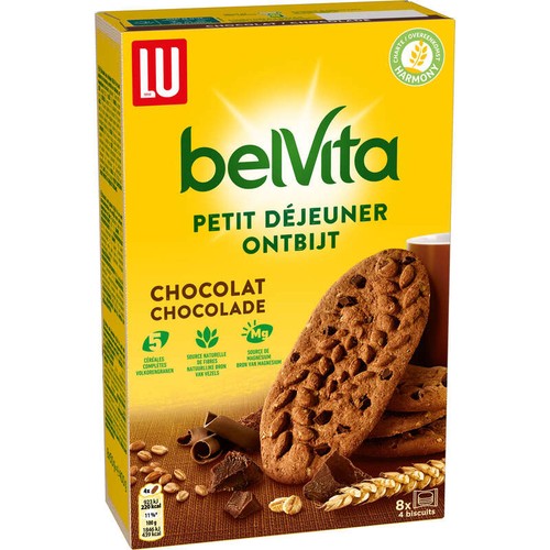 Lu Belvita Petit Déjeuner Biscuits au Chocolat 400g