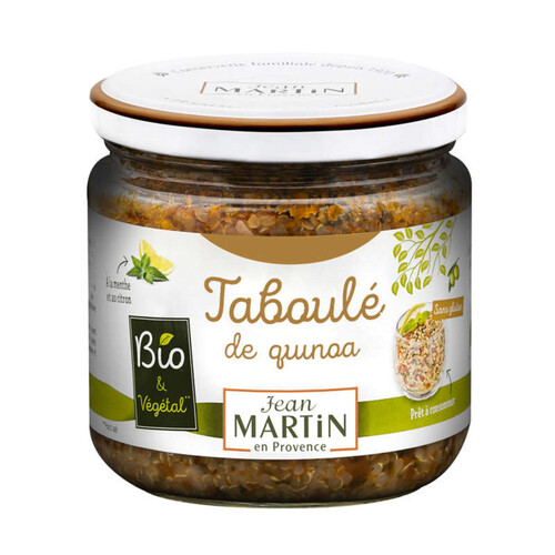 Jean Martin Taboulé De Quinoa Menthe Et Citron, Bio 345G