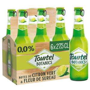 Tourtel Botanics Bière Sans Alcool Citron Vert et Sureau 6 x 27,5 cl