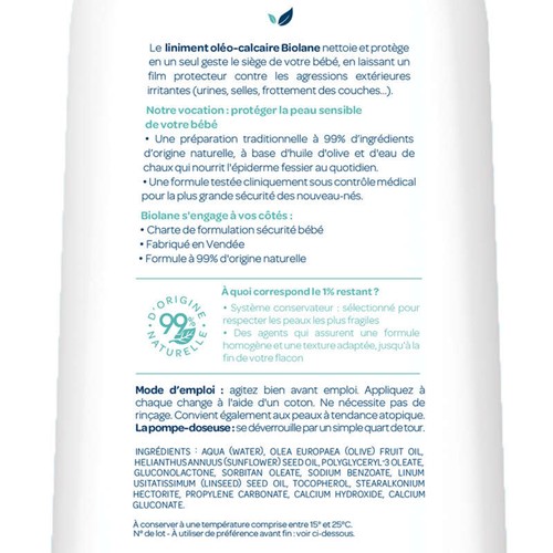 Biolane Liniment Oleo-Calcaire 700ml