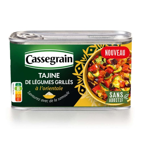 Cassegrain Tajine Légumes Grillés Coriandre Et Raisins Secs 375g