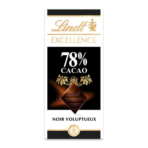 Lindt Excellence Tablette De Chocolat Noir 78% Le Paquet De 100 G